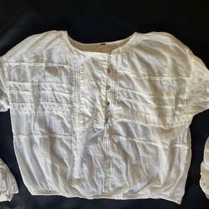 Like new!  Free People Cream Boho Top